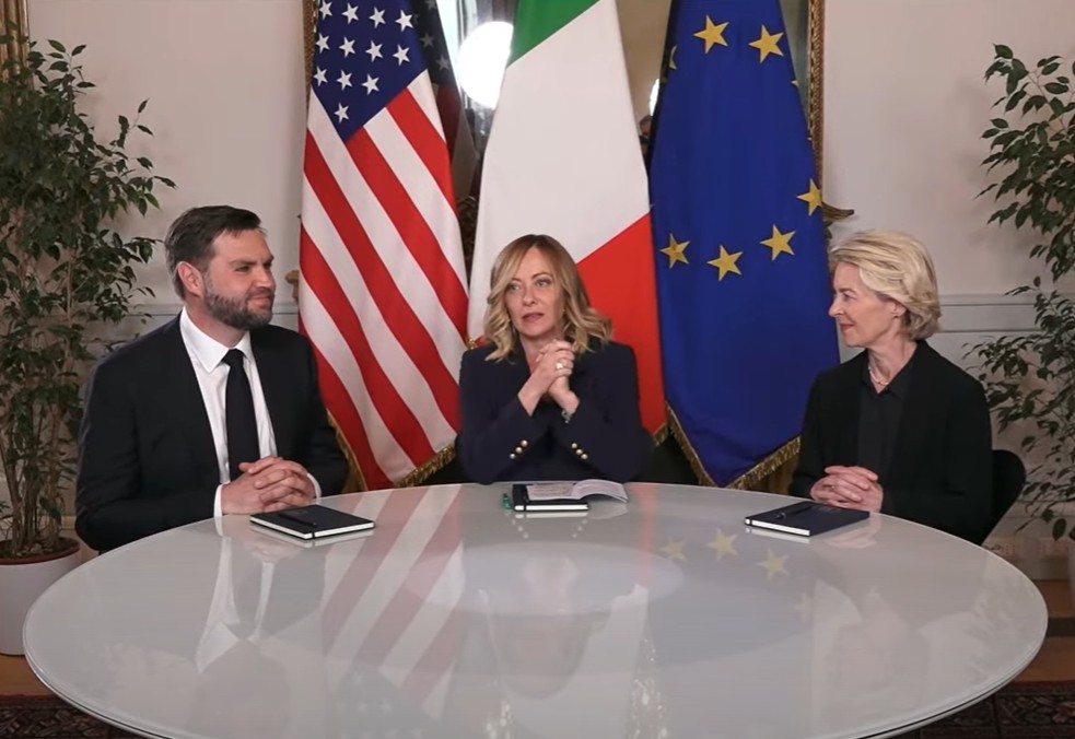 Meloni incontra Vance e Von der Leyen “Nuovo inizio per dialogo Ue-Usa”
